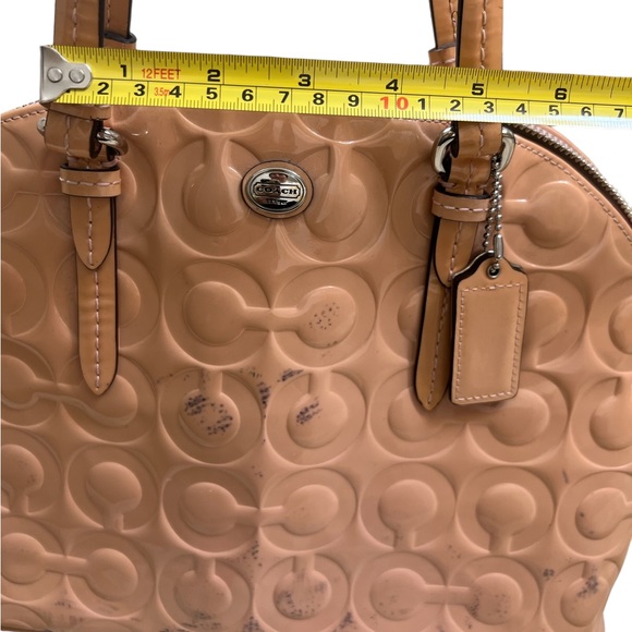 Coach signature Debossed Patent Leather Mini Satchel Crossbody bag - Picture 16 of 16